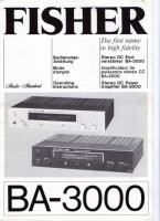 Fisher BA-3000 - Owners Manual 